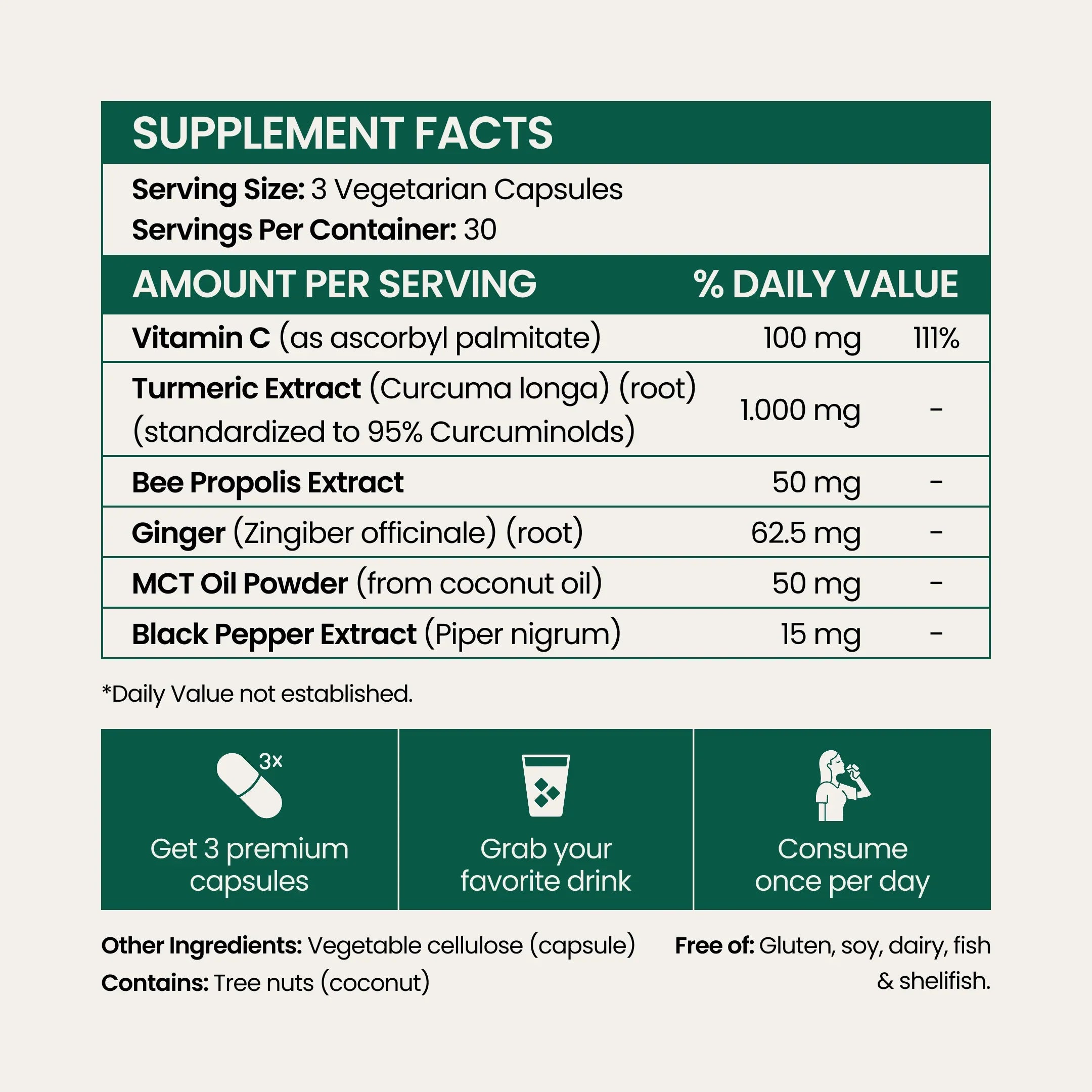 Turmeric Curcumin Capsules (1,000mg)